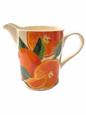 Emma Bridgewater Vegetable Garden Oranges Ceramic Large Straight Jug Pitcher
